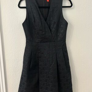 Kirna Zabete Black Textured Mini Dress